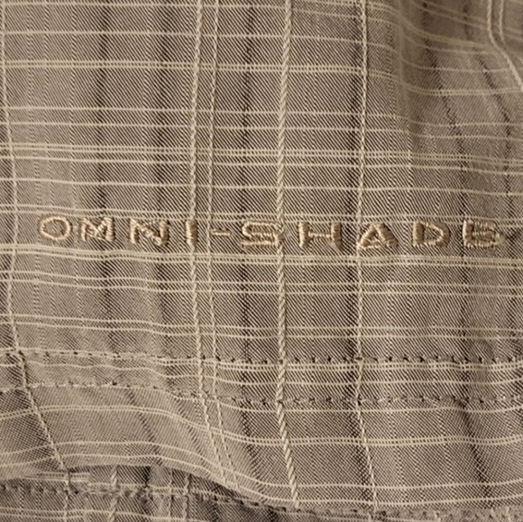 Columbia men's casual button-down short-sleeve shirt, Sze Large,  plaid pattern - Picture 13 of 13
